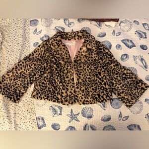 CAbi Leopard Print Kids Blazer